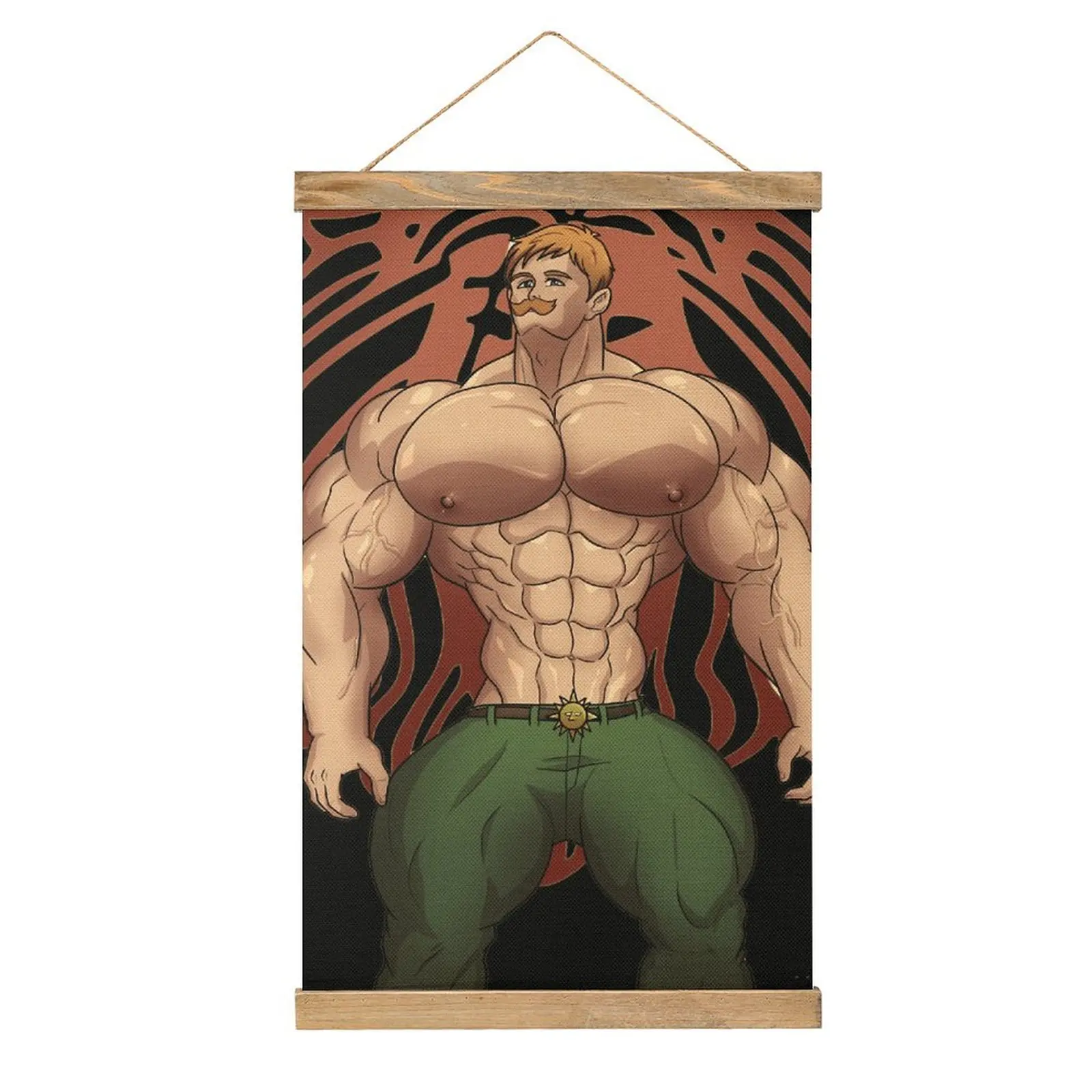 Escanor Mural Bar Craft Decoration Canvas Hanging Picture Vintage Funny Novelty Style Hang Pictures