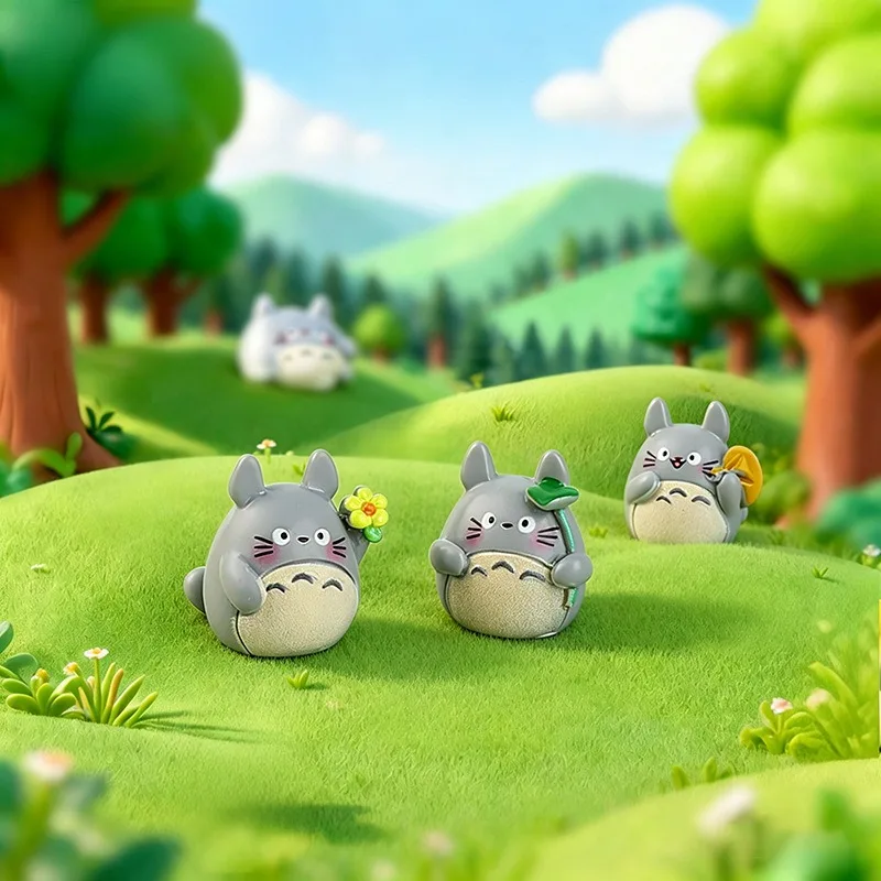 My Neighbor Totoro Handmade DIY Resin Decor Figurines Epoxy Resin Desktop Ornaments Creative Household Decorative Sculpture Gift view 4