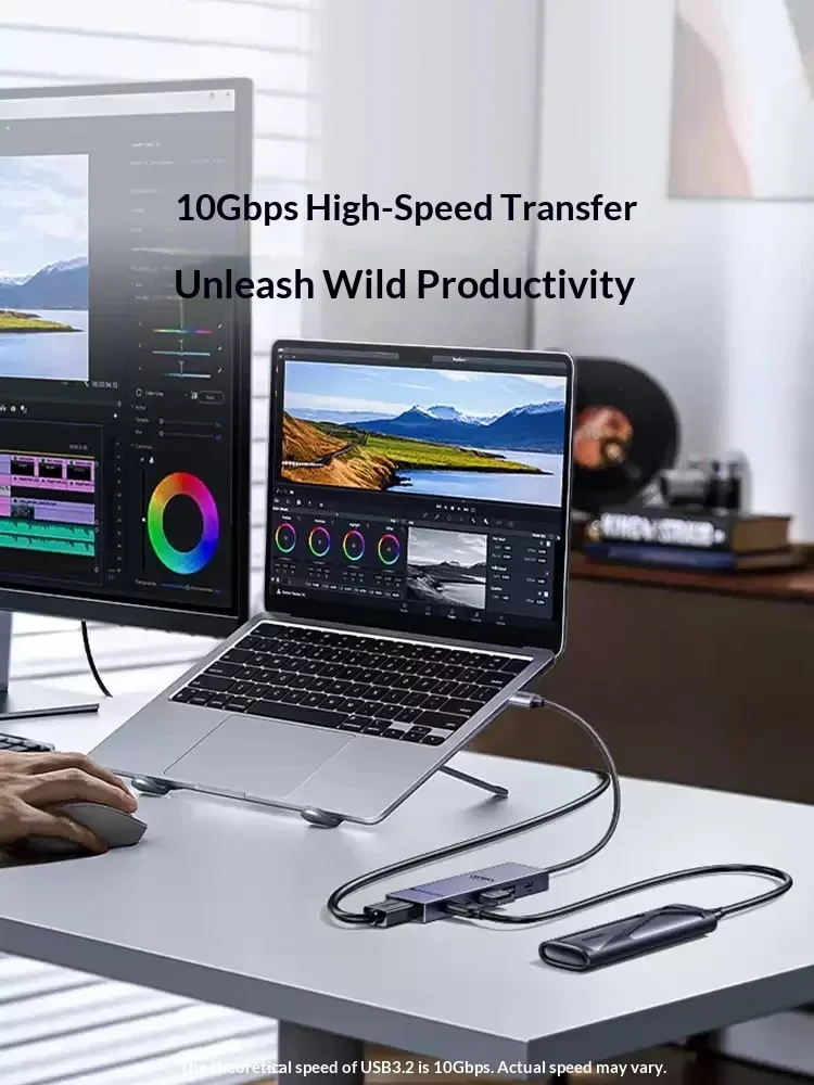 UGREEN 9 IN 1 Expansion Dock 4K60Hz HD +HDR Laptop Docking Stations Suitable for Mac computers: MacBook Pro/Air M5/Neo