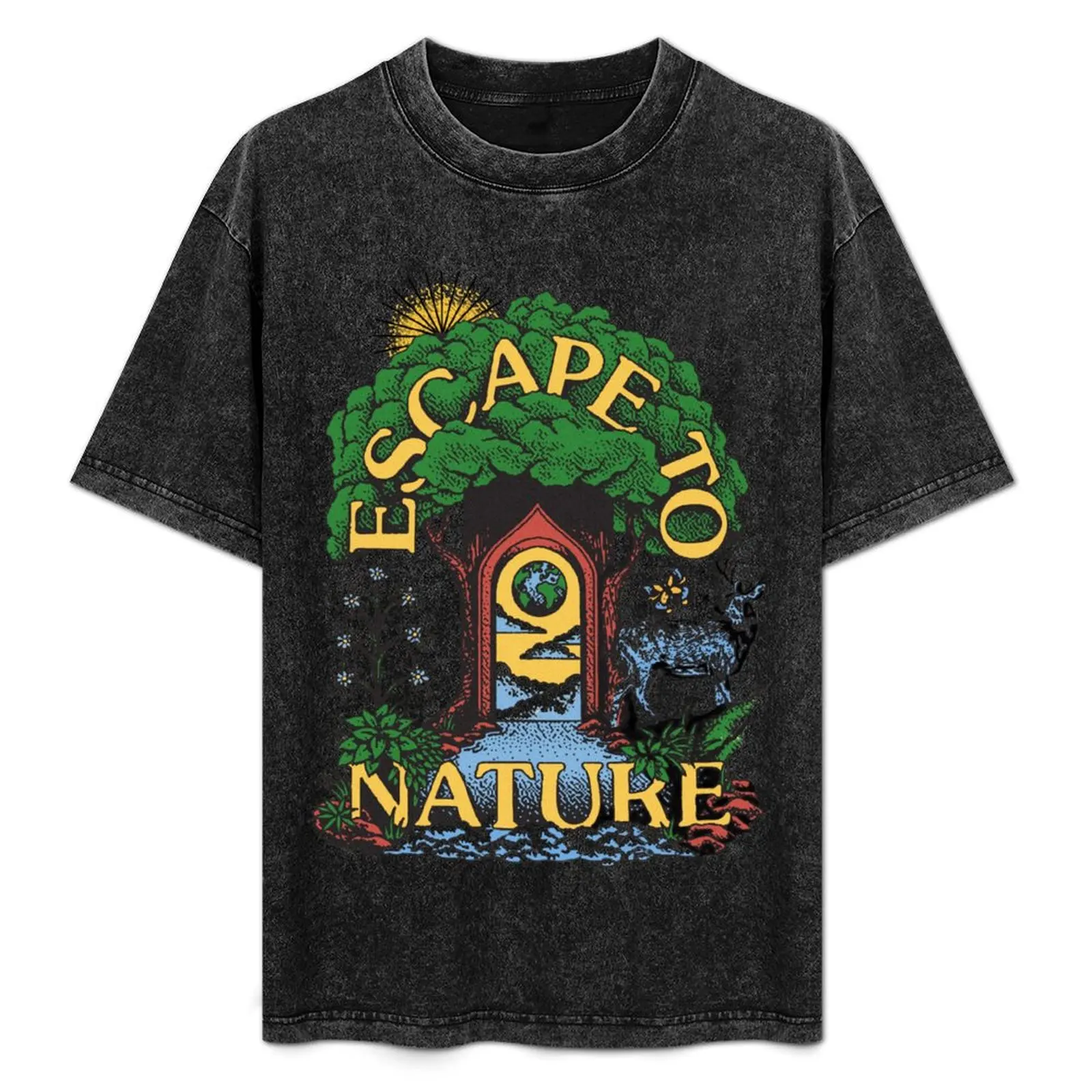 

Escape To Nature Greta Van Fleet Parks Project T-Shirt Casual Daily Graphic Tee
