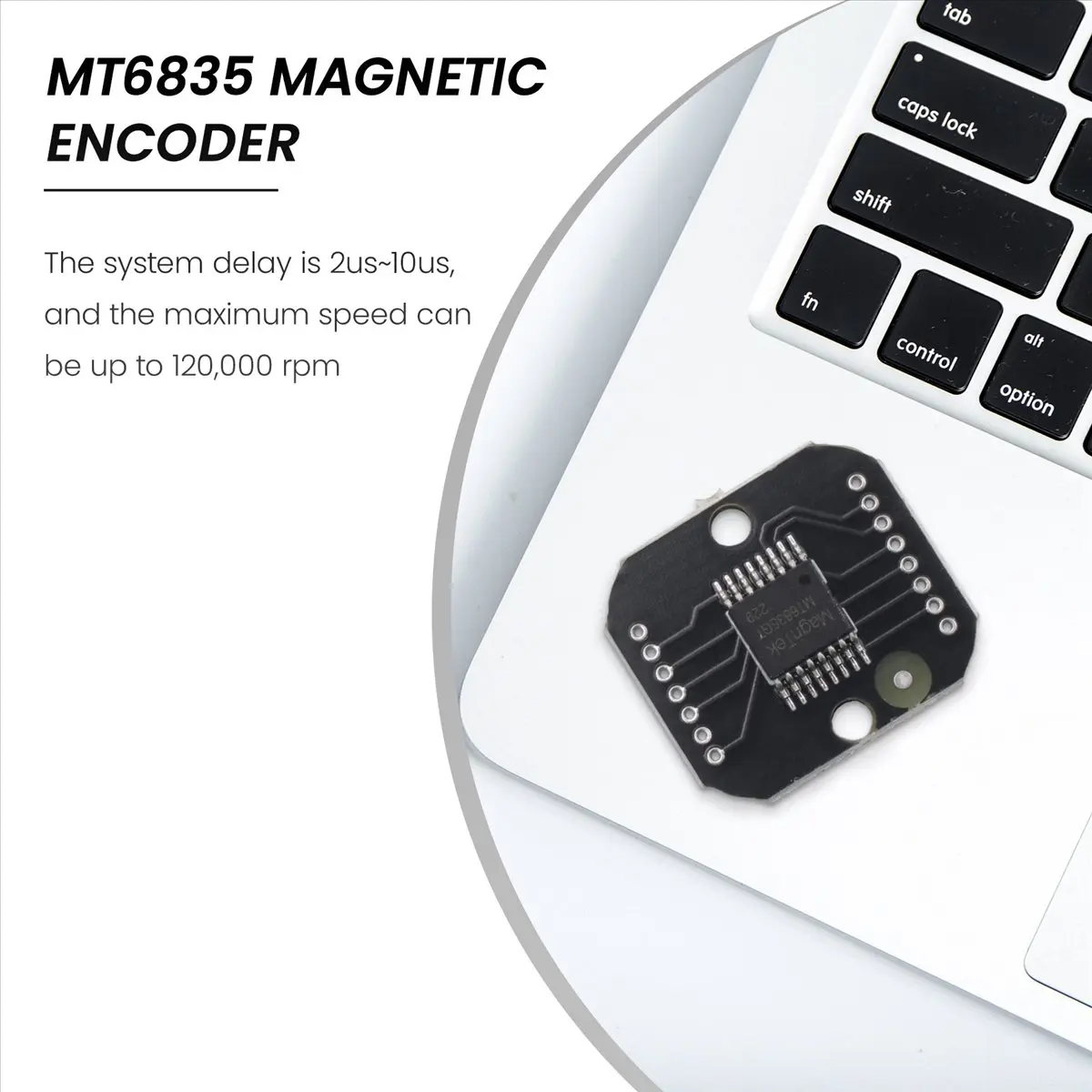 [B63C] MT6835 Magnetic Encoder Module PWM/SPI Brushless Motor 21BIT Encoder Can Replace AS5048
