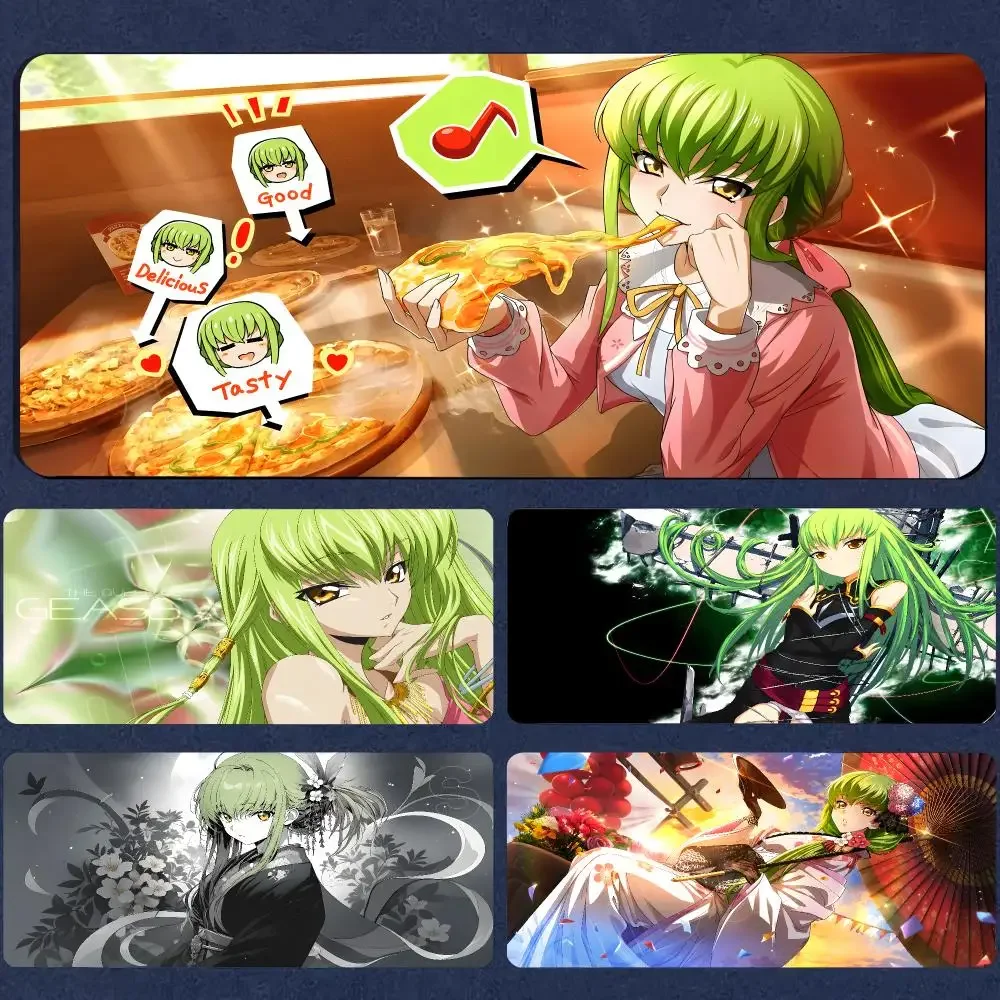 Large Anime Code Geass Mouse Pad Large PC Mouse Pad Rubber Base Gaming Desk Mat For Keyboard Gamers Office Accessories