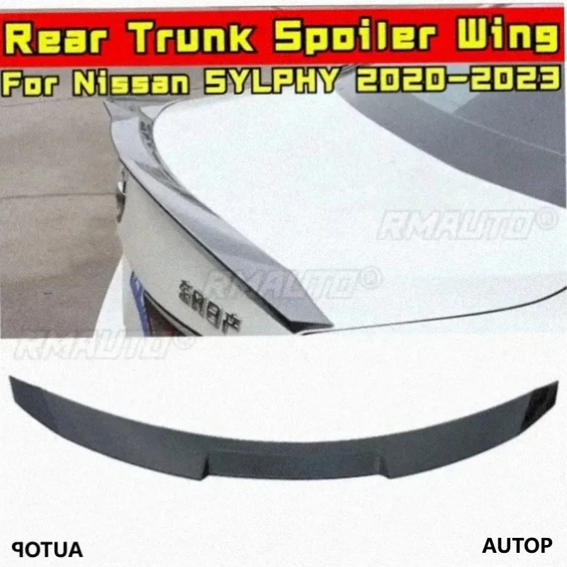 For Nissan SYLPHY 2020-2023 Body Kit for Nissan SYLPHY Car Rear Spoiler Trunk Wing Unpainted Version Style Wing Car Accessories