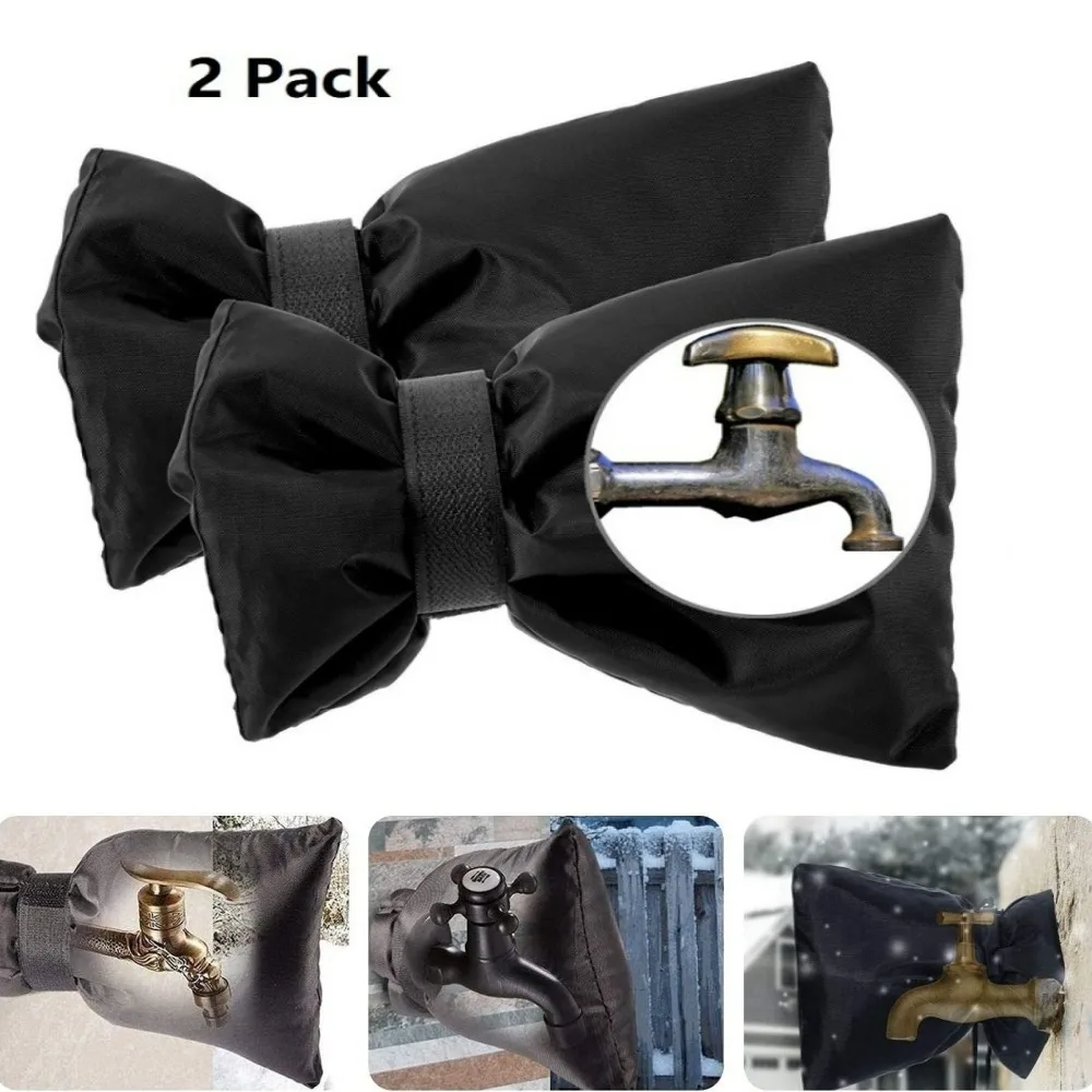 Winter Outdoor Faucet Freeze Protection Insulation Cover Thickened Waterproof Anti Crack Anti Icing Tap Bag Pipe Protective Case