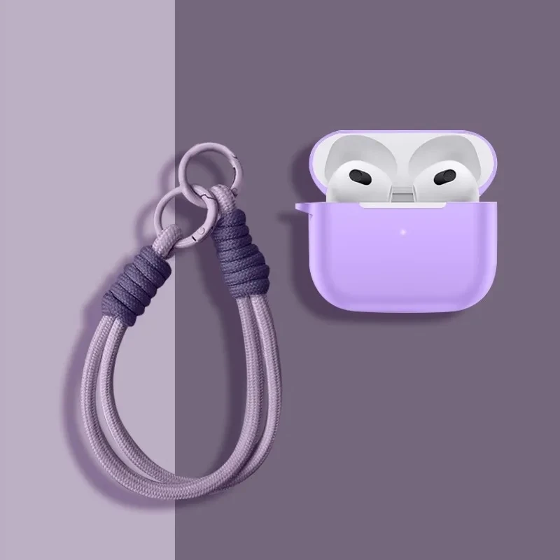 حافظة لهاتف هواوي FreeBuds SE 4 ANC بلون سادة من السيليكون السائل غطاء مقاوم للصدمات لهاتف هواوي FreeBuds SE 4 ANC مع خطاف