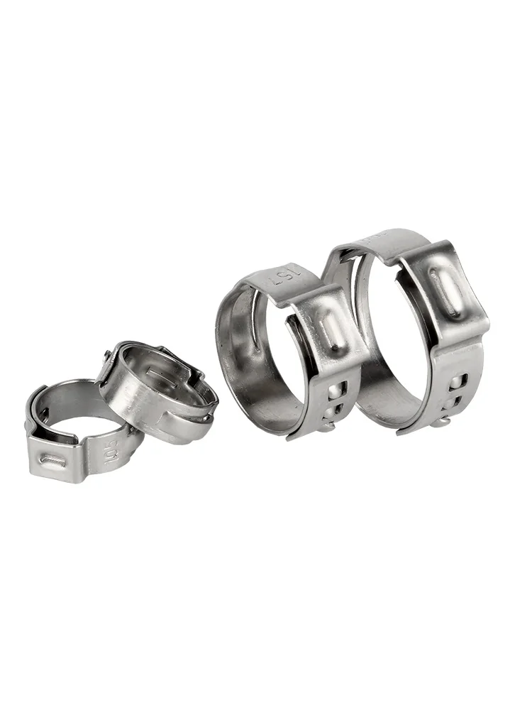 5,3mm-21mm 304 Edelstahl-Klemmringe, einohrige, stufenlose Rohrklemmen für PEX-Rohrverbindungen – Detail 3