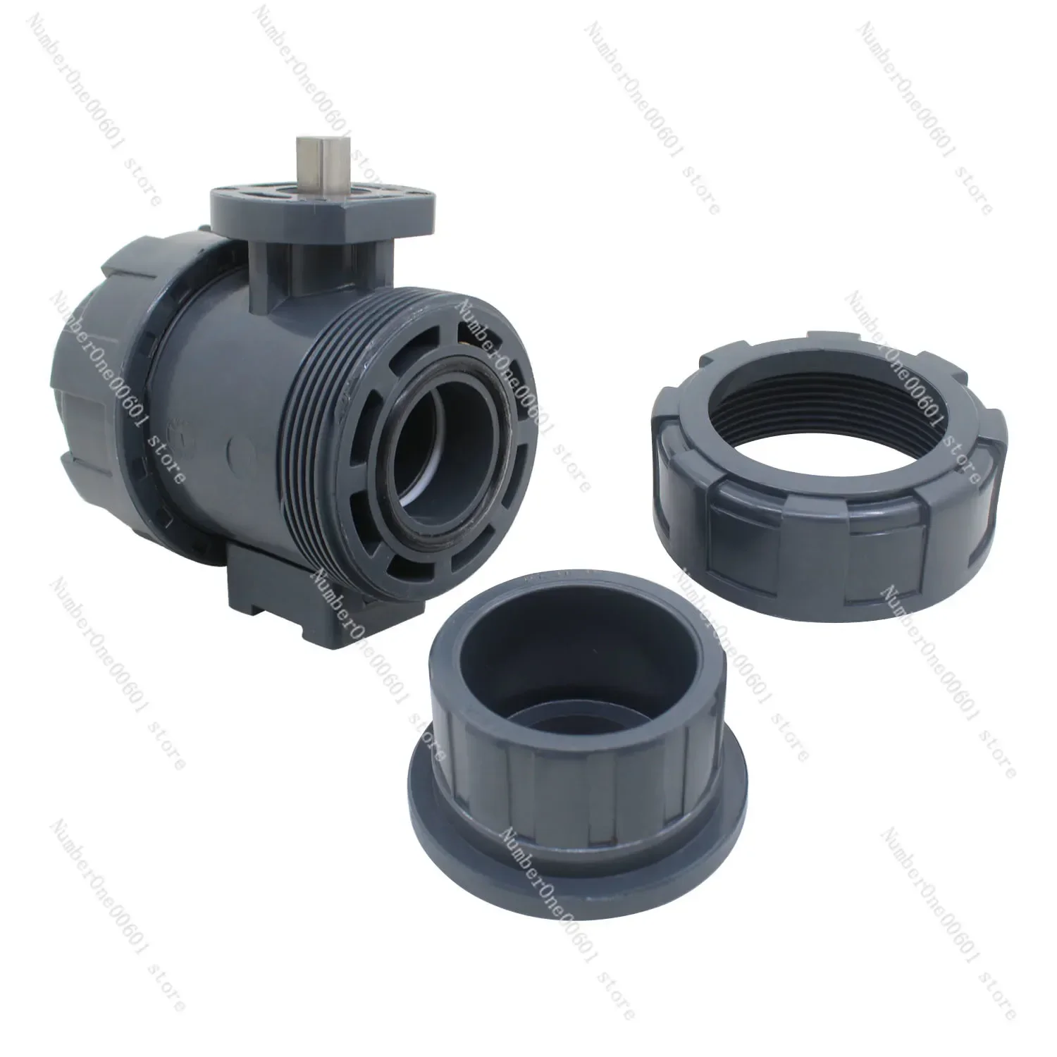 1pc Pvc Motorized Valve for Pipeline Electric Actuator Pneumatics Shut Off Valve Pvc Plastic 15/20/25/32/40/50/65/80Ball