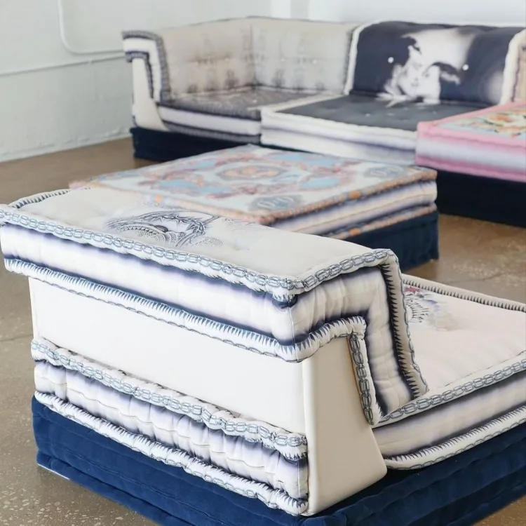 Sofa large flat-floor villa duplex living room module sofa free combination
