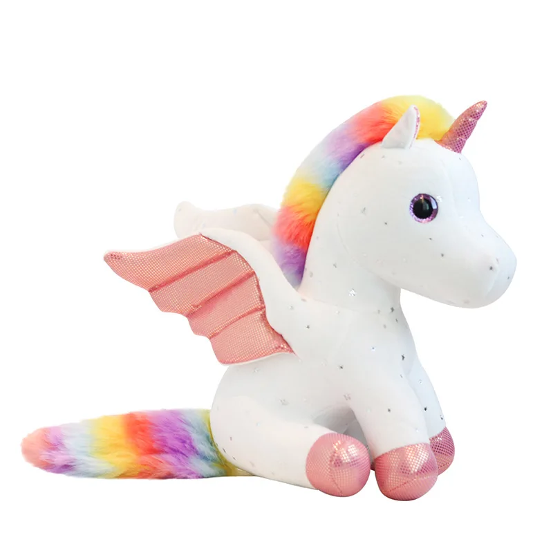 

Unicorn Stuffed Animal Plush Toys Girls Gifts with Rainbow Wings Plush Unicorn Stuffed Animal