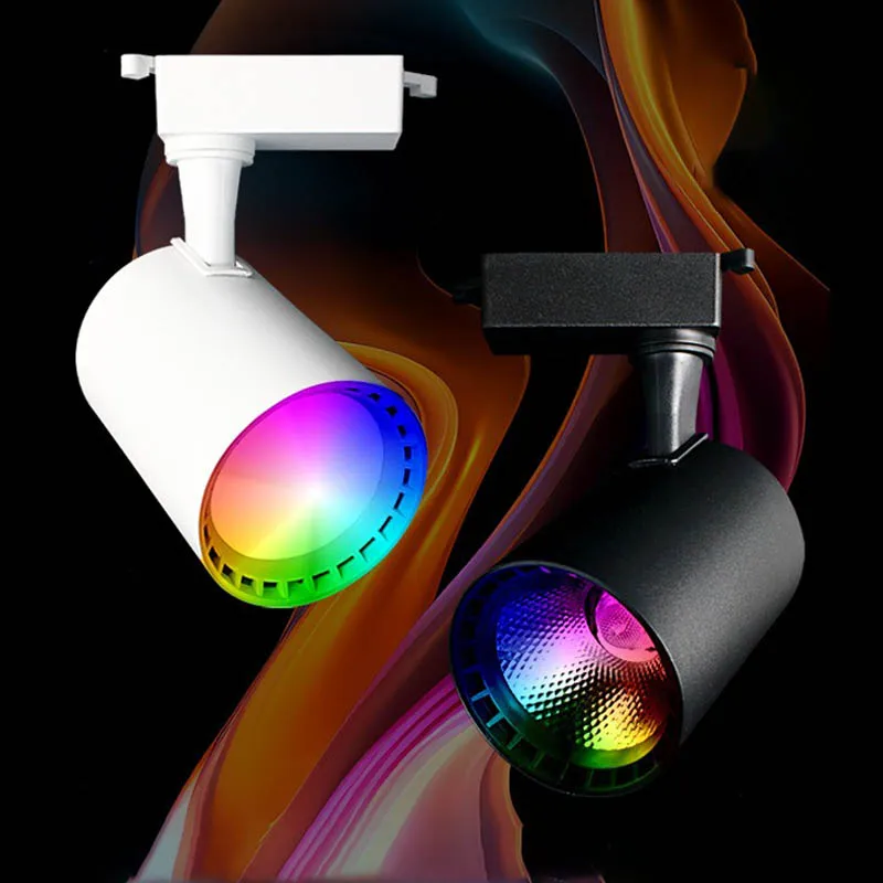 

Colorful Spotlight Color Changing Dance Room Atmosphere Light Stage Remote Control Rainbow Track Light Floodlight AC200-240V