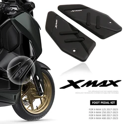 Motorcycle Footrest Foot Pads Pedal Plate Pedals For Yamaha XMAX 125 250 300 400 X-MAX125 X-MAX250 X-MAX 300 2017-2025 X-MAX 400