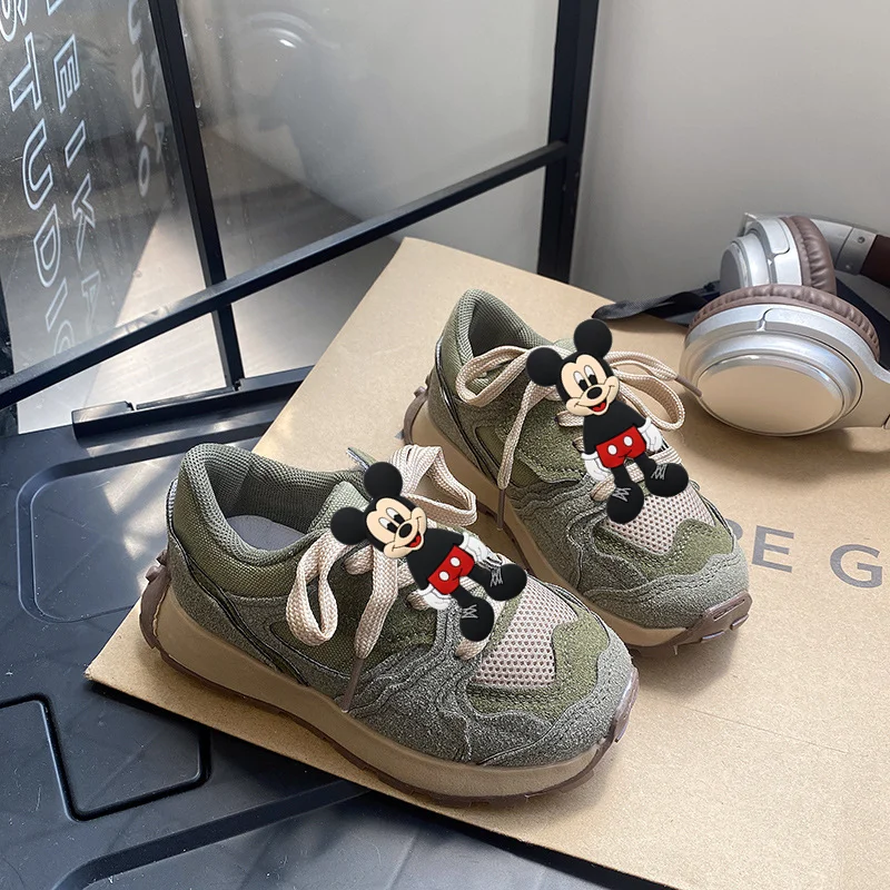 

Boys Sports Sneakers disney Spring Summer New kids mickey mouse Fashion Casual Shoes Breathable Board Shoes Girl Non-slip Shoes