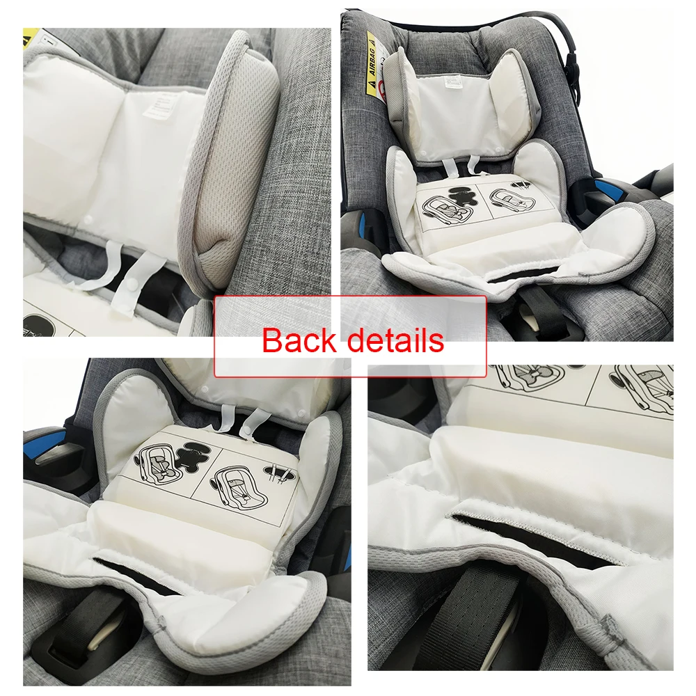 Infant Seat Cushion For 4 In 1 Carseat Pushchair Baby Basket Sleeping Crib With Pillow Adjustable Baby Car Seat Accessories