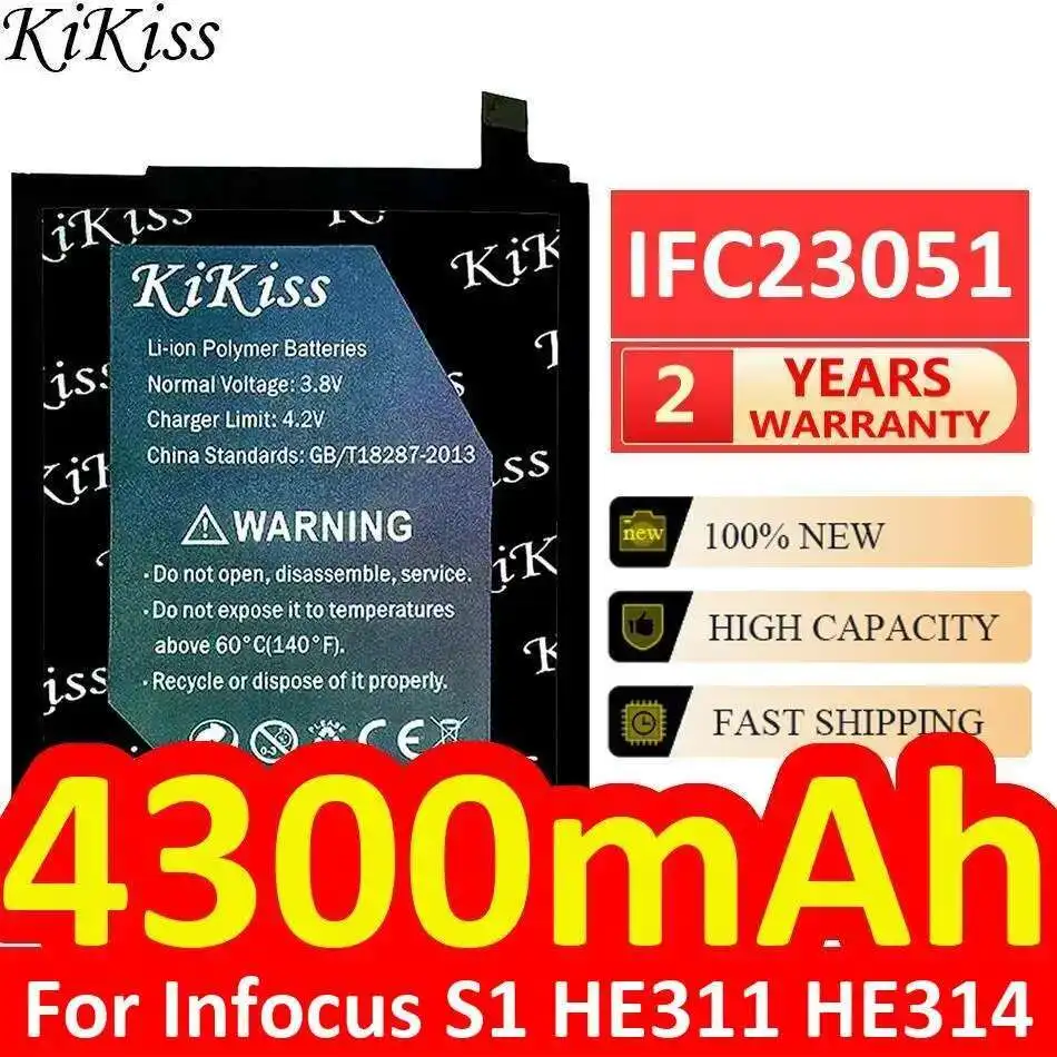 

Mobile Phone Battery For Infocus S1 HE311 HE314 High Compatibility Long-Lasting IFC23051 4300Mah