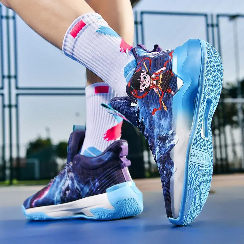 2025 New Mens Basketball Shoes Shock Absorbing High Top Sneakers Chinese Style Basketball Sneakers