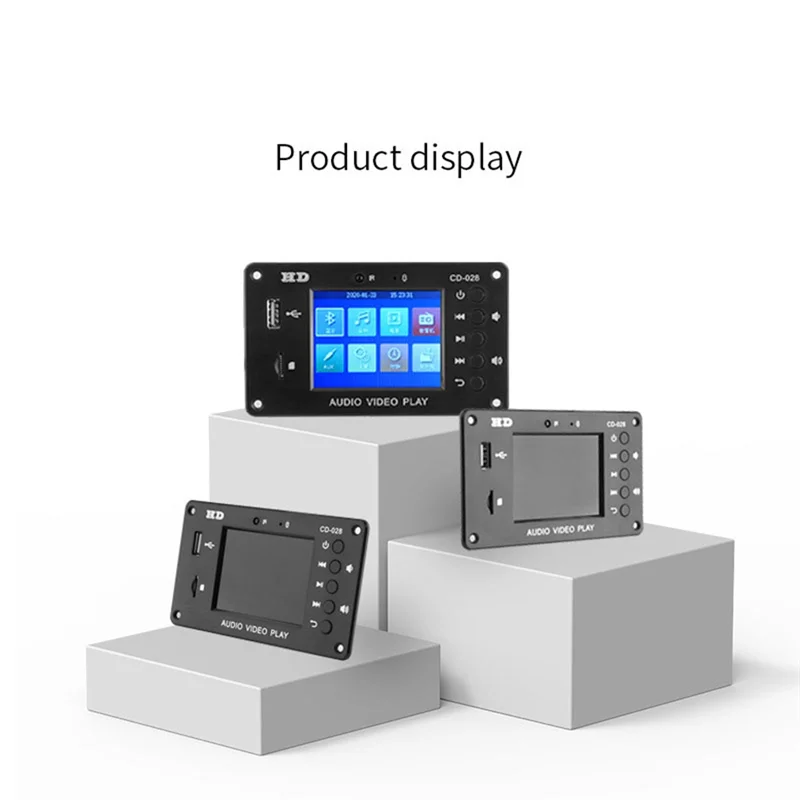 AK51-Portable HD Car Lossless Full Format Mp5 Bluetooth Schermo TFT da 2,8 pollici Modulo audio FM