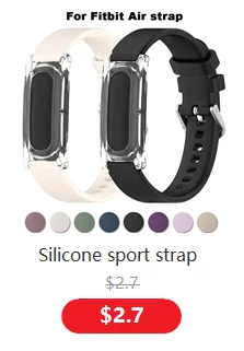 Weiches Silikon-Uhrenarmband für Google Fitbit Air Band Sport Loop Ersatzarmband Correa Fitbit Air Smartwatch Zubehör – Detail 8