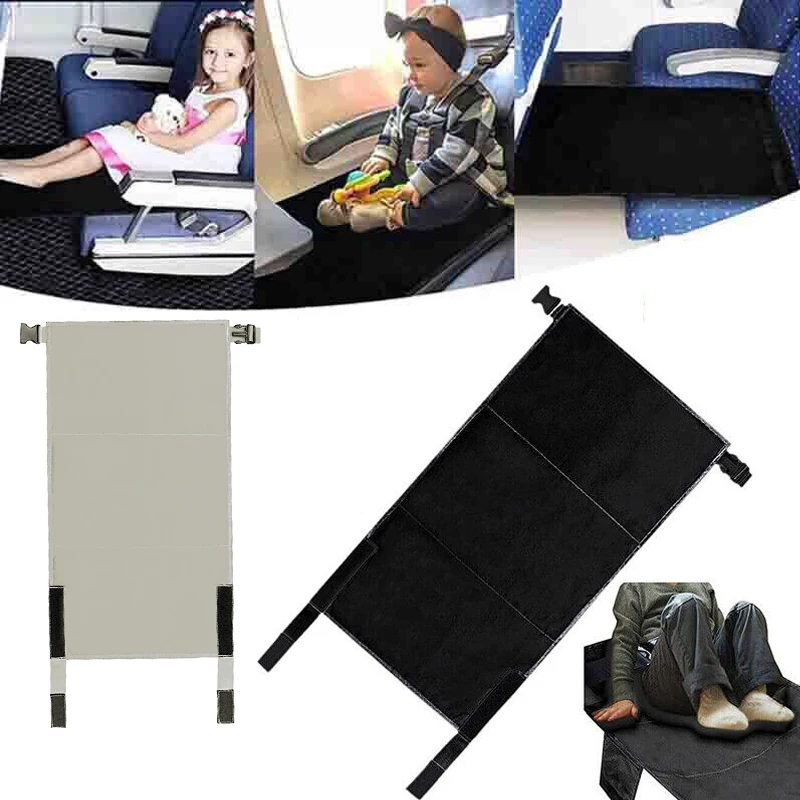 New Kids Travel Airplane Bed Baby Pedals Bed Portable Travel Foot Rest Hammock Kids Bed Airplane Seat Extender Leg Rest For Kids