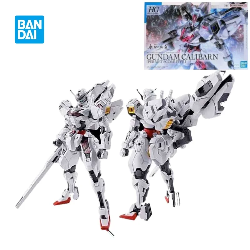 W magazynie Bandai Original Box Gundam Model Kit Anime Action Figure PB HG 1/144 GUNDAM CALIBARN [PERMET SCORE FIVE] Ver Gifts Toy