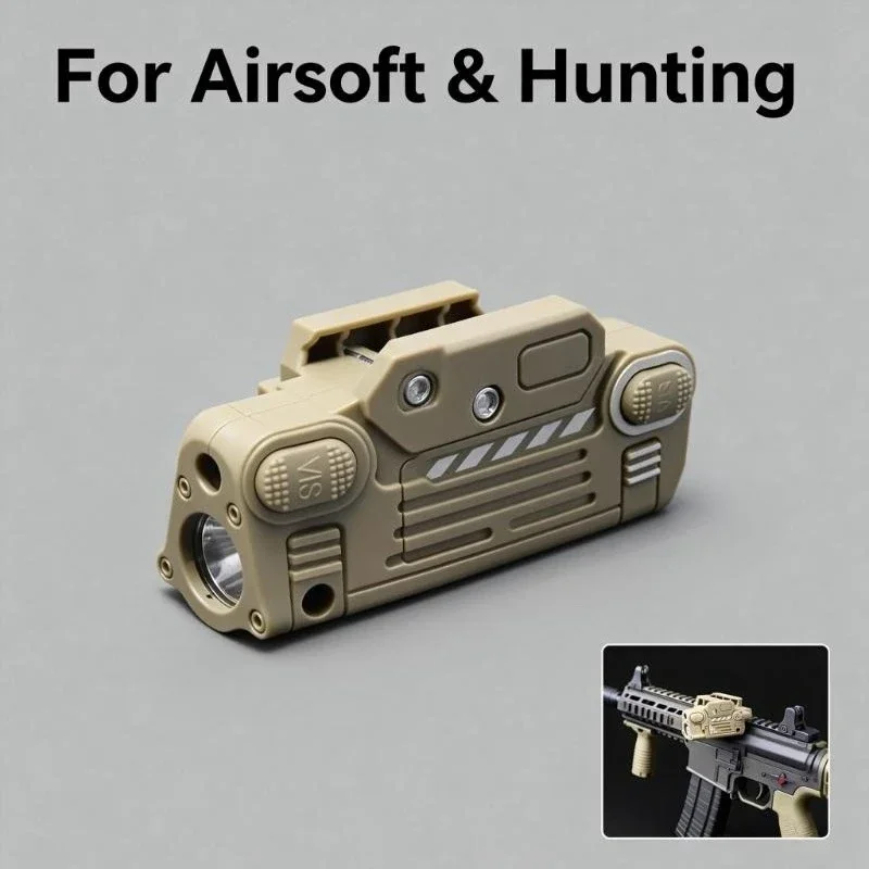 

Новый лазерный прицел 2026 SBAL PL Red Dot из пластика с стробоскопом, фонариком и светодиодной лампой для пистолета, для страйкбола и охоты