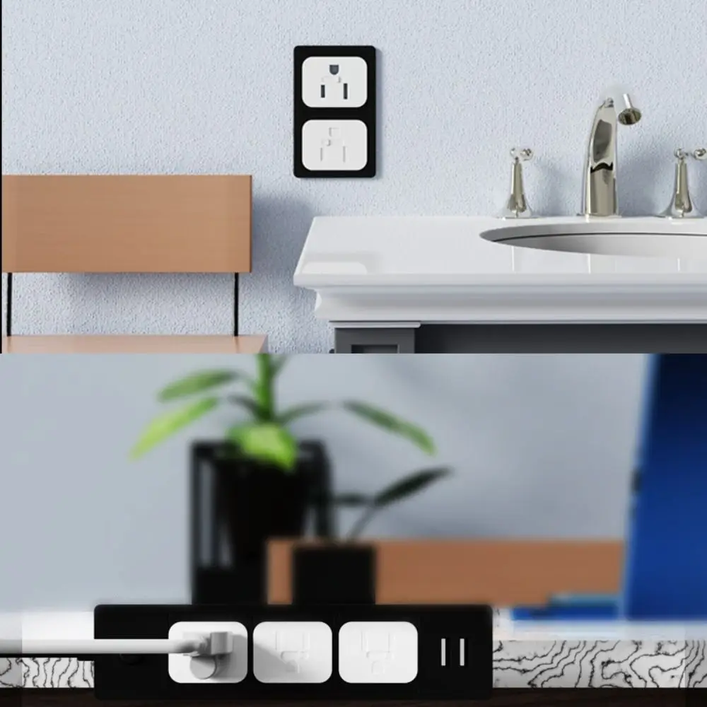 10Pcs US/EU/UK Plug Socket Plugs Protector Safety Anti Electric Socket Plastic Security Locks Baby Child Lock Power Socket Cover