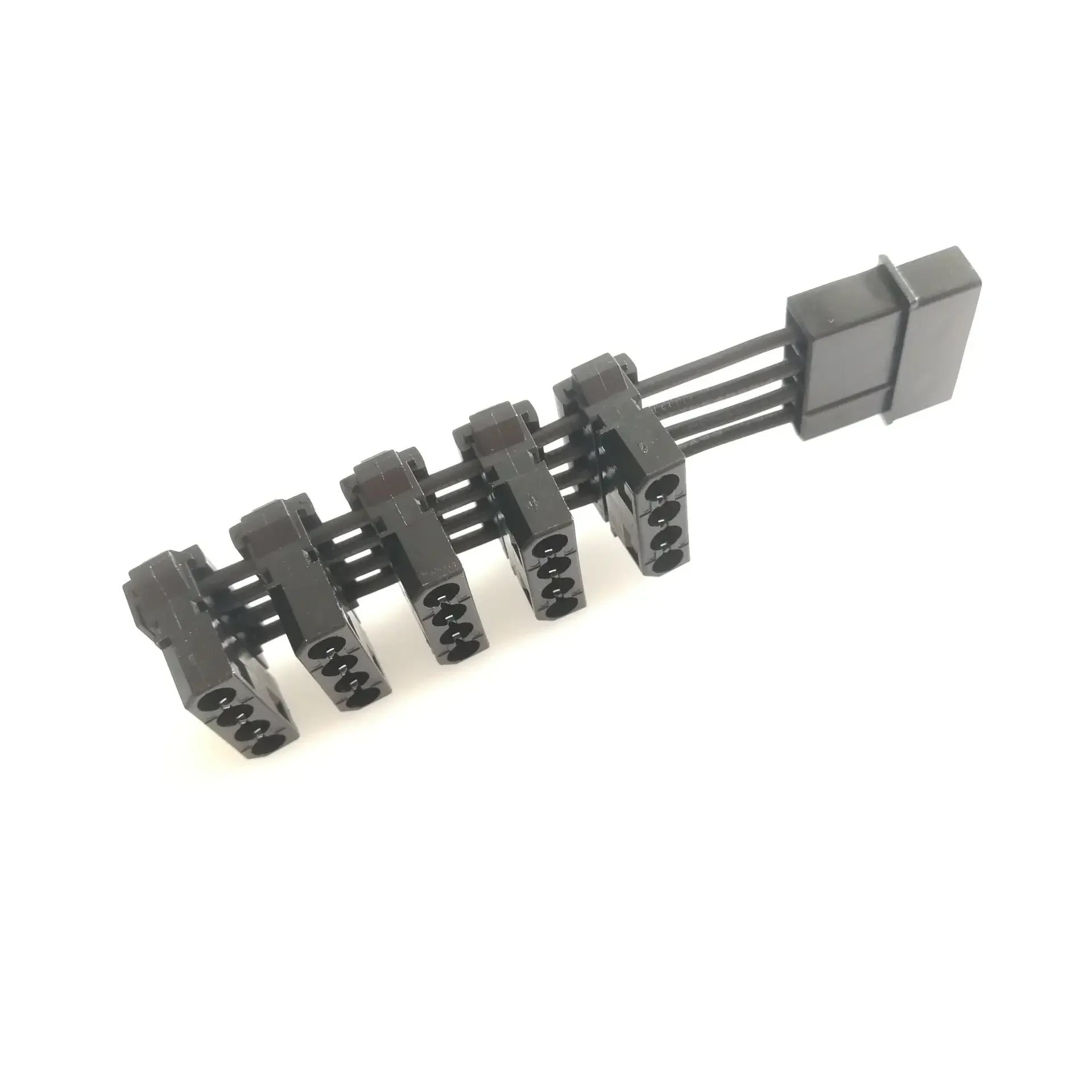 Niezwykle krótki komputer stacjonarny PC D 4Pin IDE Molex 1 do 5 Splitter 18AWG ATX Kabel zasilający