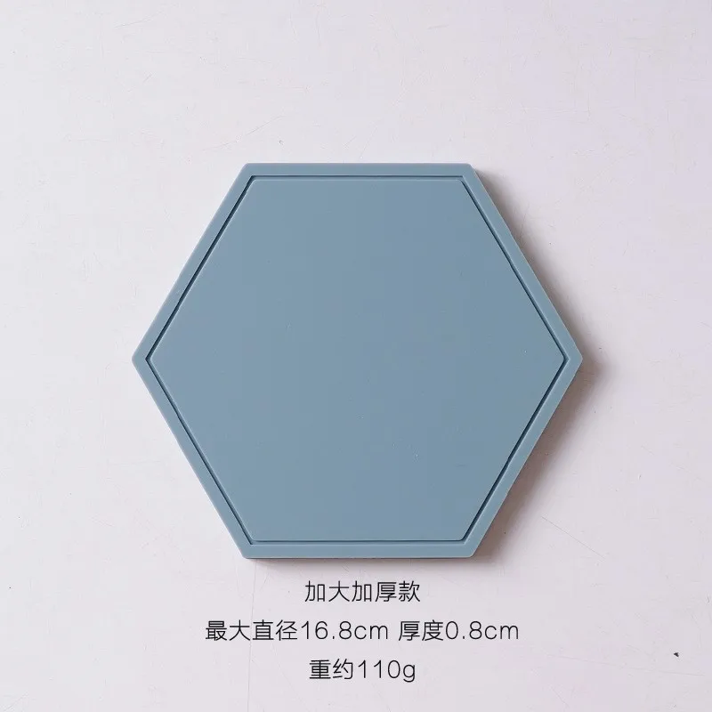 سداسية سيليكون العزل الحراري وسادة أدوات المائدة عبر الحدود وعاء وسادة مكافحة السمط سطح المكتب وسادة واقية مقاومة للحرارة #4