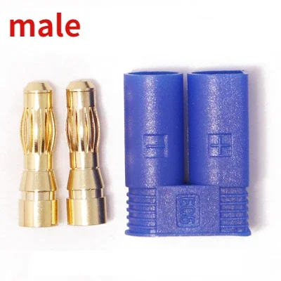 1 Pair EC5 connector kit male and female Bullet  Gold Plated Banana Plug for RC Connector  parts ec5 male female