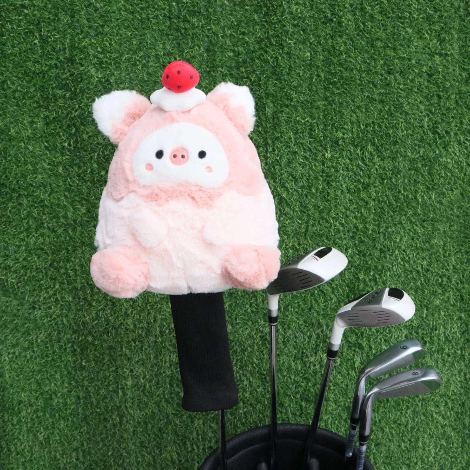 Animal Driver Headcover Character Soft Golf Headcover Driver Cover with Shaft Sleeve Funny Charming for Women Golfers - view 2