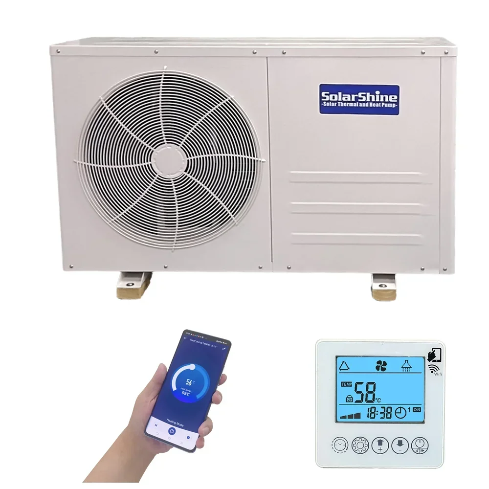 2024 Nuevo mini calentador de agua con bomba de calor de fuente de aire dividida para calefacción y refrigeración de la casa