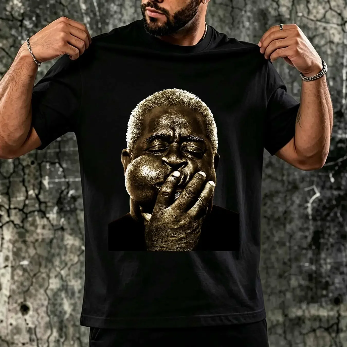 washed T Shirt Dizzy Gillespie Men Yellow Cotton All Sizes X45 long or short sleeves vintage Washed Soft Comfortable Unisex