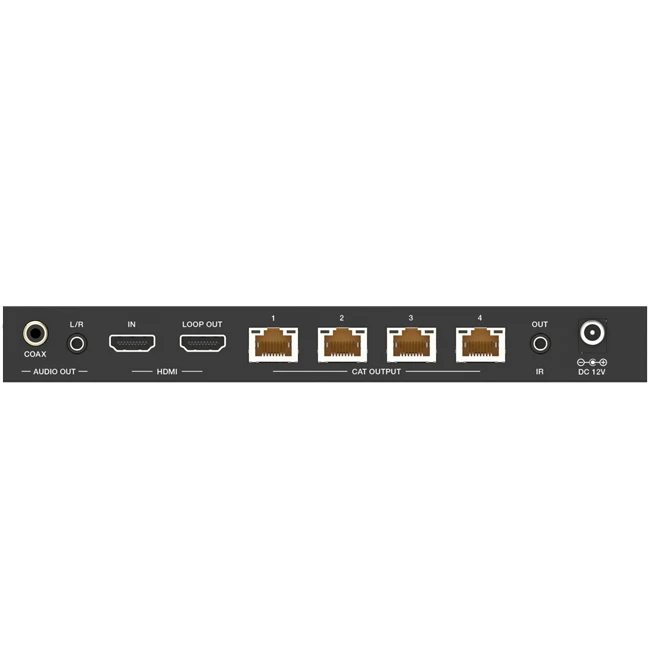 18Gbps HDMI 1x4 Splitter Extender 60m 1x4 UTP Cat5e/Cat6 Metal 4k RJ45 Transmitter Receiver