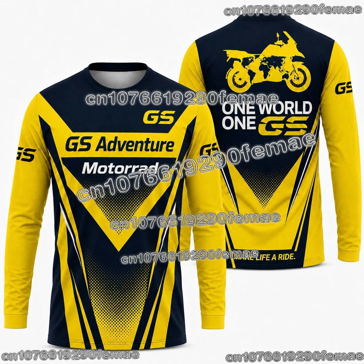 2026 GS Motorcycle Adventure Touring T Shirt Long Sleeve Riding Clothing Outdoor Breathable Quick Dry Comfortable Unisex Top