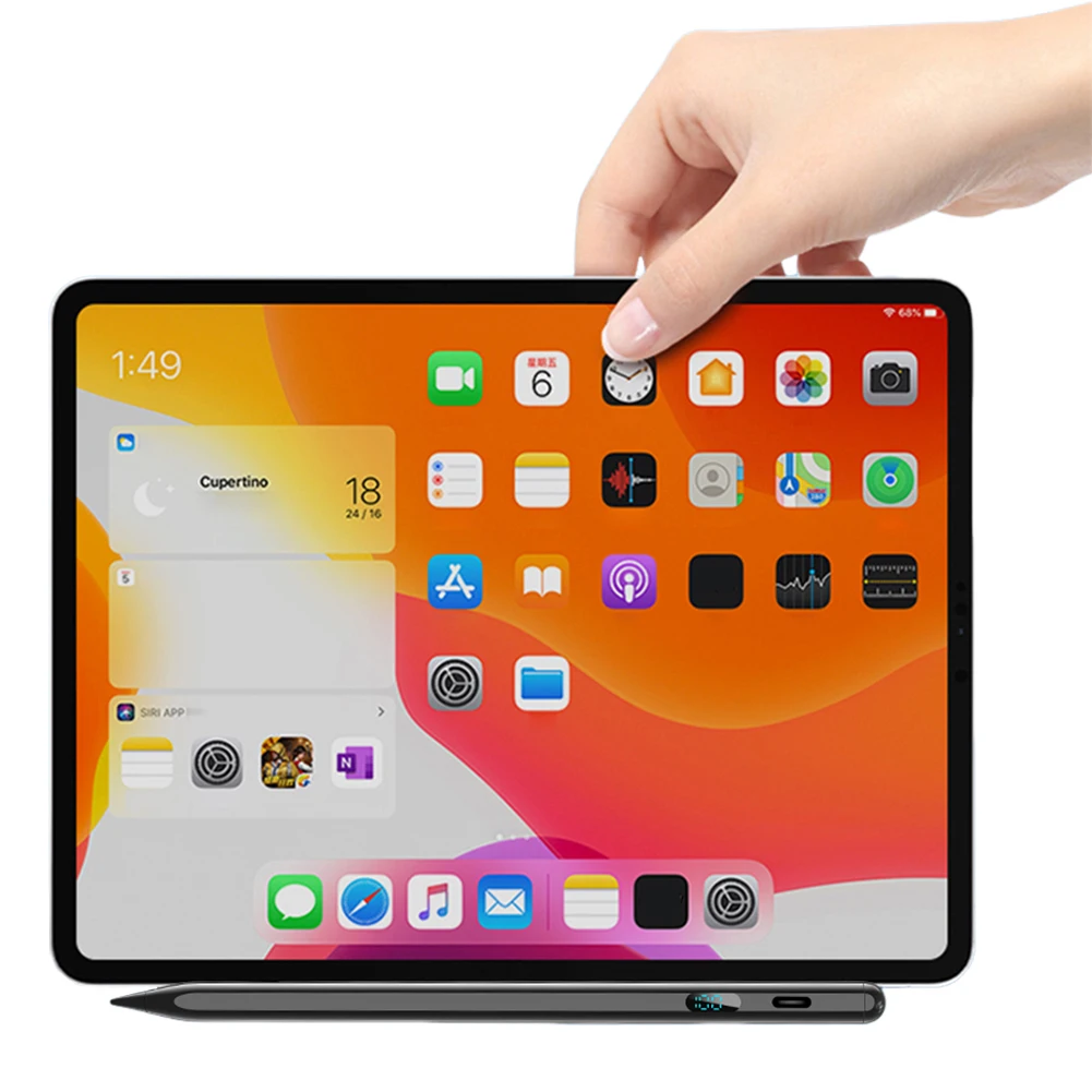 

Stylus Pen Tilt Sensitivity Tablet Touch Pen Palm Rejection Active Pencil Power Display for iPad Pro 12.9/11/13-inch M4