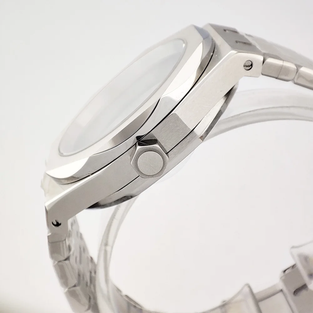 42.5mm Men's watch case 8215 case 316L Stainless steel Sapphire glass waterproof watch case suitable for Miyota 8215 movement
