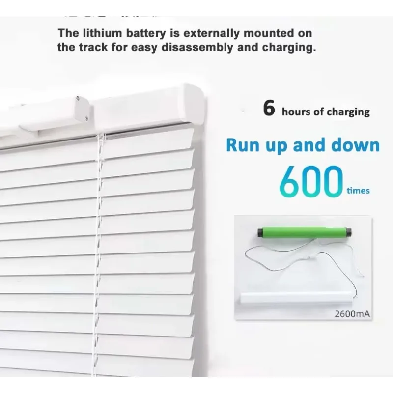 [سعر المصنع] ستائر لاسلكية أفقية أصلية من الألومنيوم للتحكم عن بعد لتزيين نافذة المكتب المنزلي