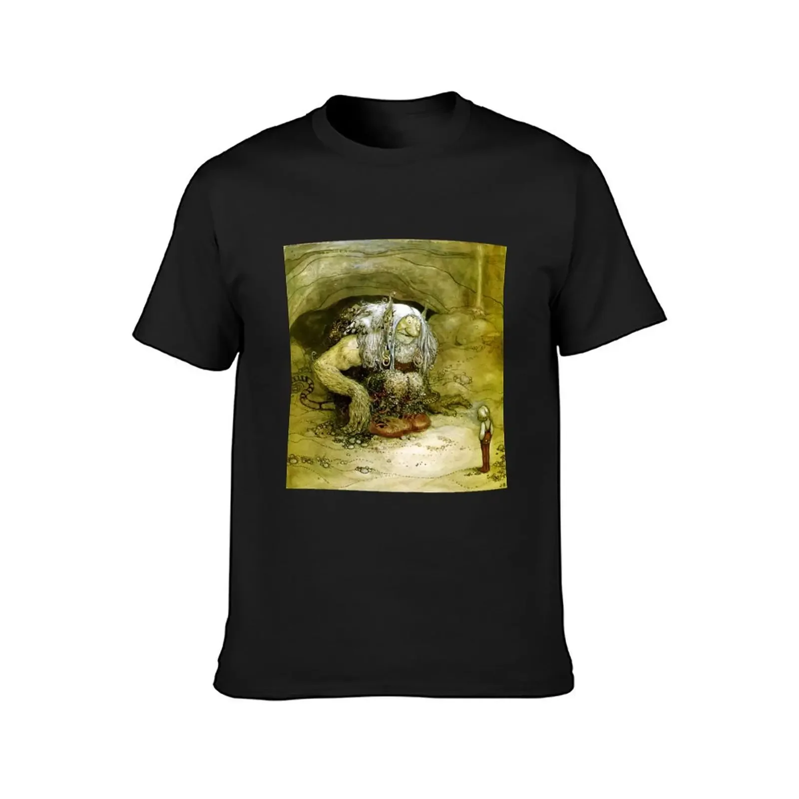 The Boy Who Was Never Afraid - John Bauer T-Shirt basketball graphic tees quick drying vintage t shirt men