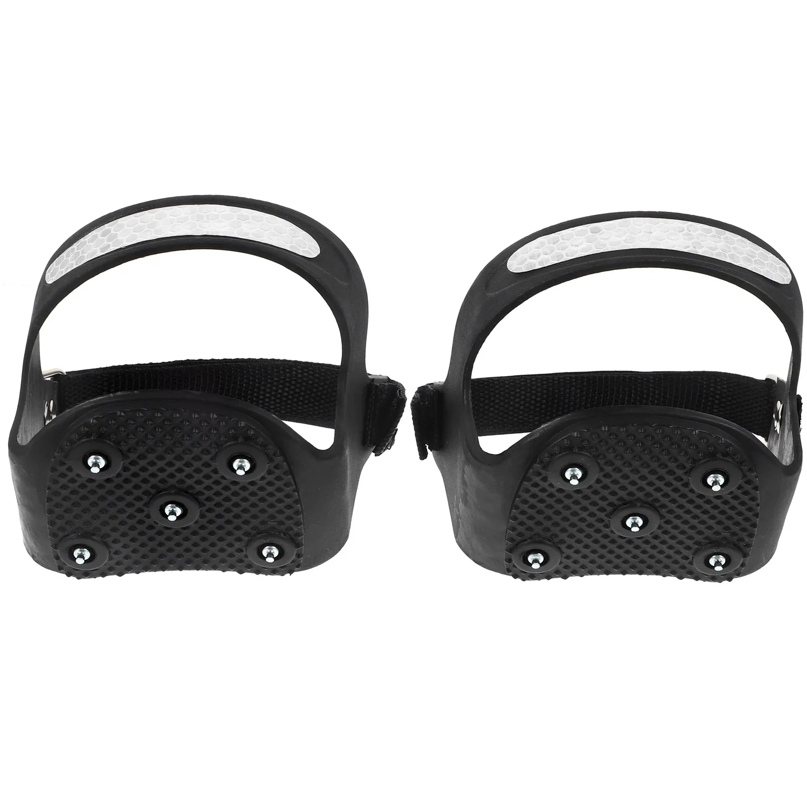 

1 пара силиконовых шиповок-крампонов для обуви с отражающими полосами, защитные, безопасные, для походов