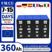 PWOD Grade A 360AH Lifepo4 Battery 3.2V 10000 Cycles DIY 12V 24V RechargeableLithium iron phosphate Cell For Camping Golf Cart