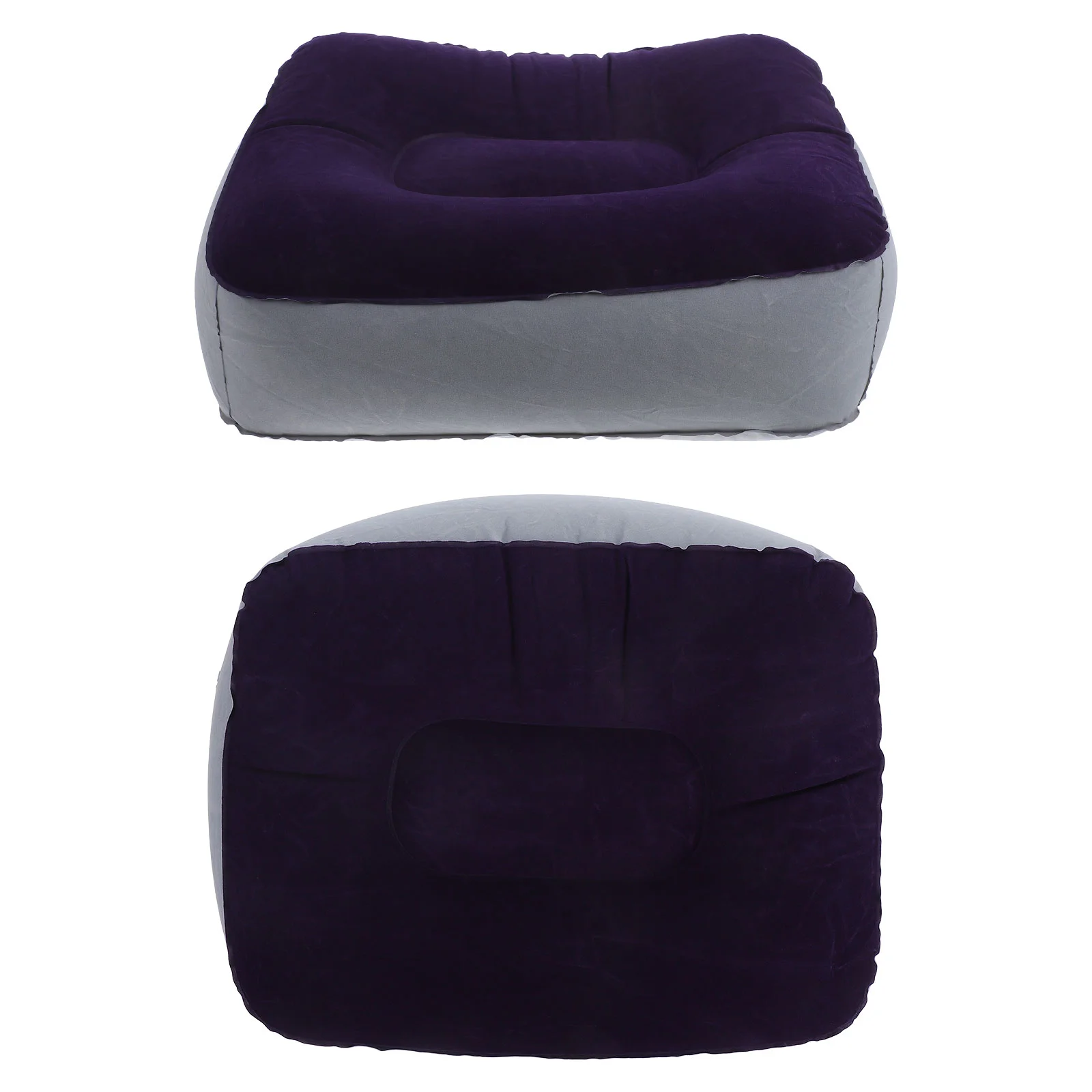 

2 Pcs Inflatable Foot Rest Pad Camping Accessories Cushion Footrest Stool Child Travel Pillow