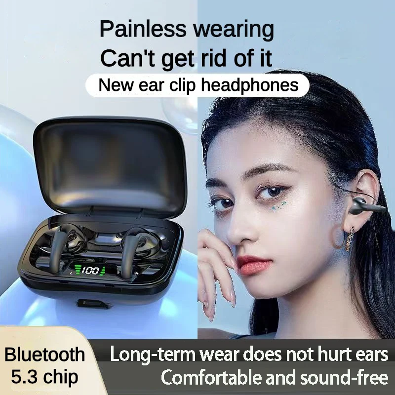 TWS Bluetooth 5.3 Earphones With Microphone Wireless Headphones HIFI Music Headset Low Latency Earbuds Waterproof Outdoor Sports