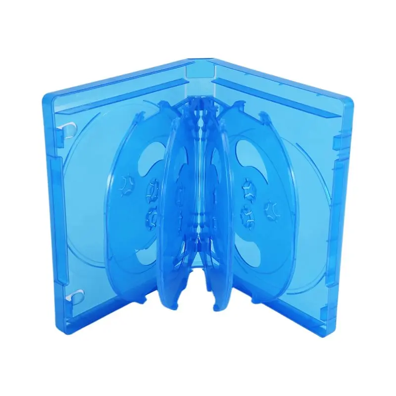 CD Storage Box 10-Piece Pack CD Case Plastic Double-Sided CD Storage Car CD Case Thickened DVD Case, Easy To Use Blue Customer F