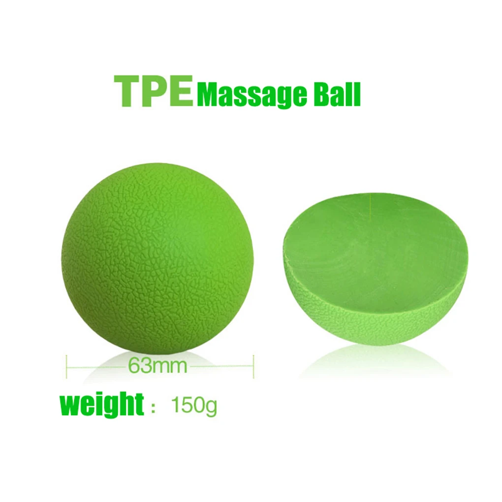 Foot Back Arm Muscle Lacrosse Massage Ball TPE Gym Fitness Yoga Ball Muscle Stress Relief Massage Tools