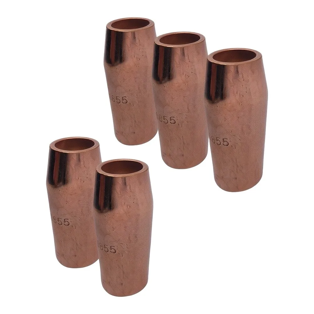 Pack of 5 Welding Nozzles 198855 5/8 Inch for Miller for spoolmatic 15A 30A for Pro and for XR Series Welding Gas Consumables
