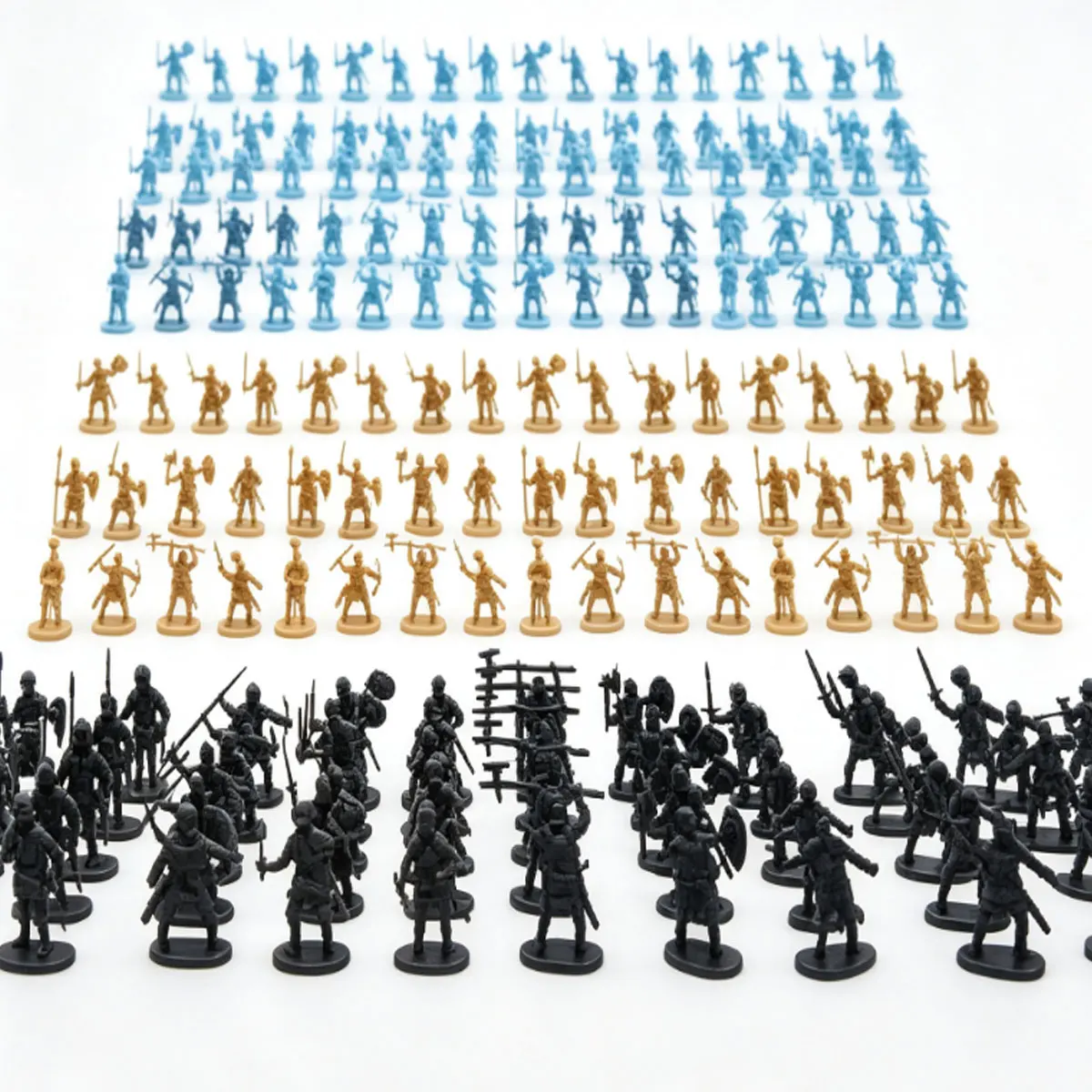 24Pcs Random Assorted Medieval Soldier Figurines – Versatile Miniatures for Tabletop RPG, Diorama Projects,  Hobby Sets ZSY