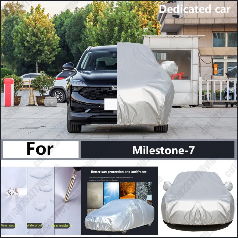 

For Milestone-7 Oxford cloth car cover for sun protection, rain resistance, and all season special car dust cover