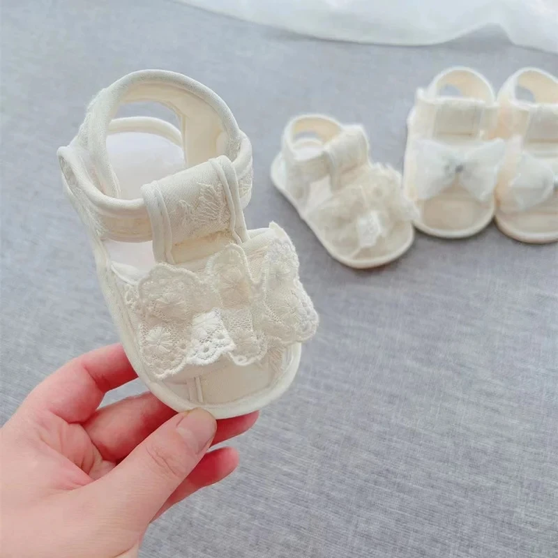 

Sweet Princess Baby Girl Summer Sandals 0-18 Months Package Toe Design Breathable Soft Sole Baby Priority Walking Shoes