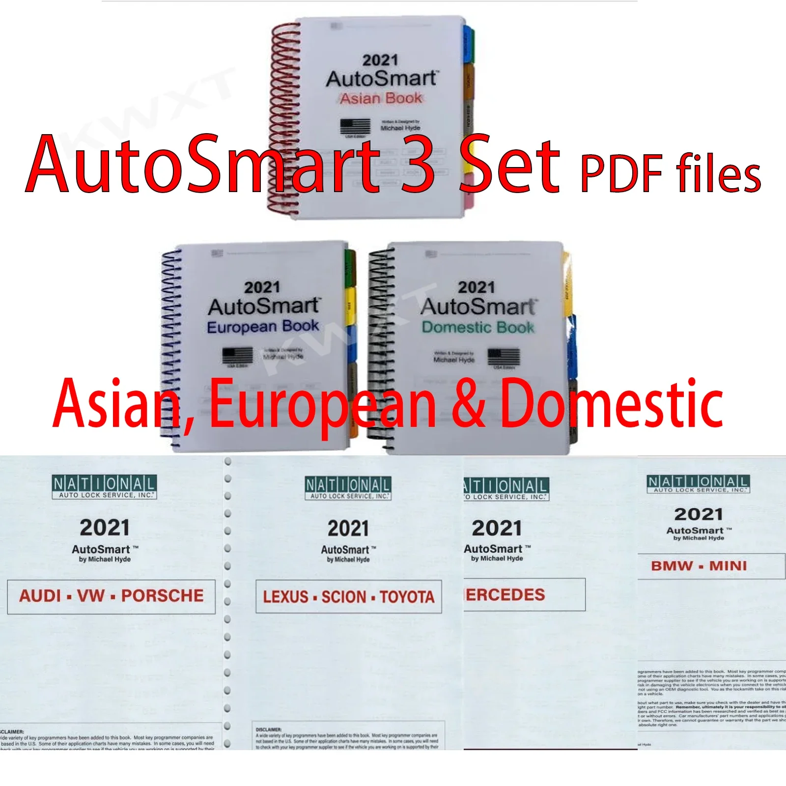 Repair Manual Auto-Smart 3 Set - Asian, European & Domestic Updated Models Information Service for Transponders Lock smith Set