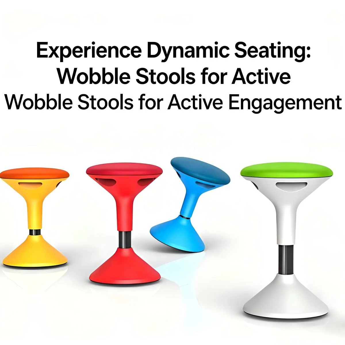 Students Ergonomic Self-Stabilizing Wobble Stool - Molded Foam Fabric Chair Fabric Upholstered Molded Foam Chair For Classroom