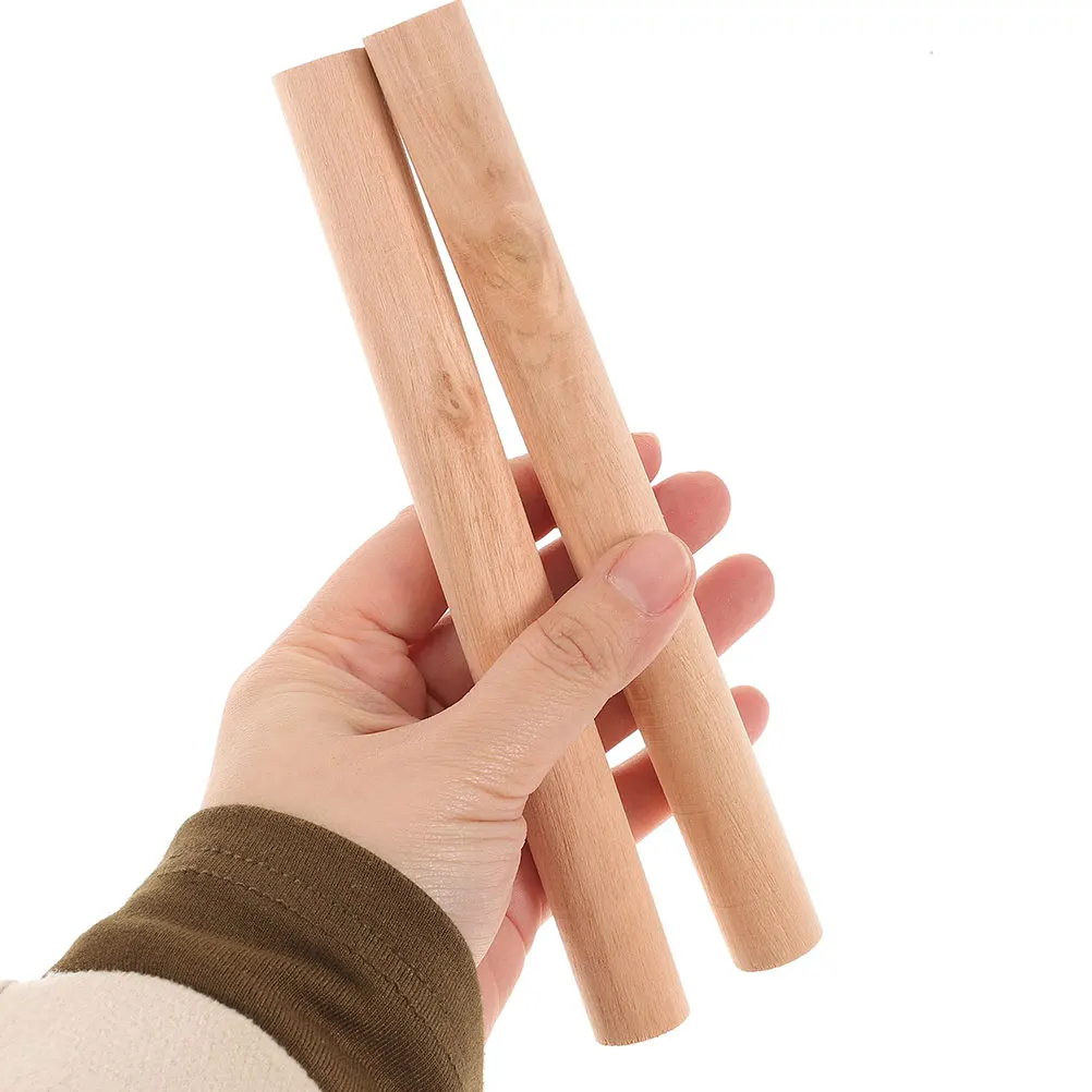 

10Pcs Wood Dowel Smooth Wooden Sticks Multi-Purpose DIY Craft Supplies Wood Rods for Decoration and Crafting Wooden Dowel
